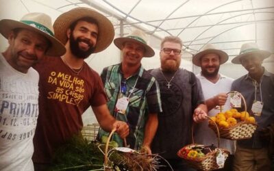 Gastronomia com jardinagem e estilo de vida saudável