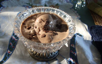 Faça um sorvete caseiro de chocolate com cacau 100% orgânico