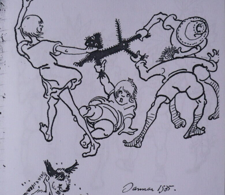 Ilustrações de Lutzenberger retratam a infância do ambientalista