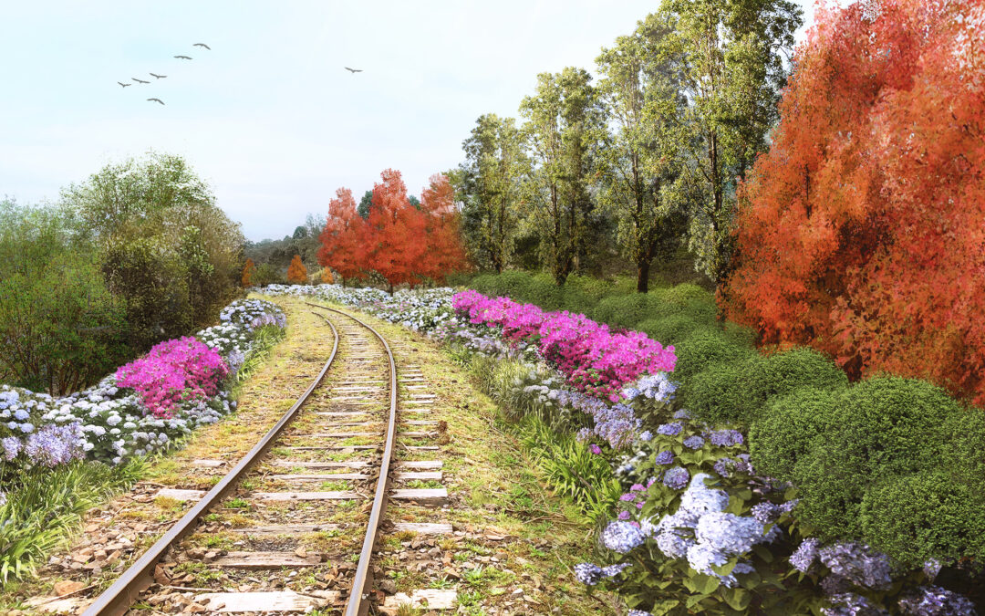 Projeto de paisagismo para Estação Maria Fumaça e entorno, recanto de ciclistas e estrada RS 470 – Carlos Barbosa-RS